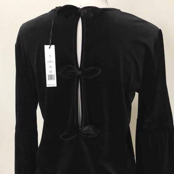 Walter Baker Braxton Top - Velvet Black - Picture 4 of 6